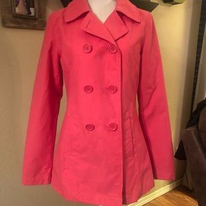 Double breasted trench/rain jacket